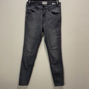 Frame le high skinny denim pants grey wash